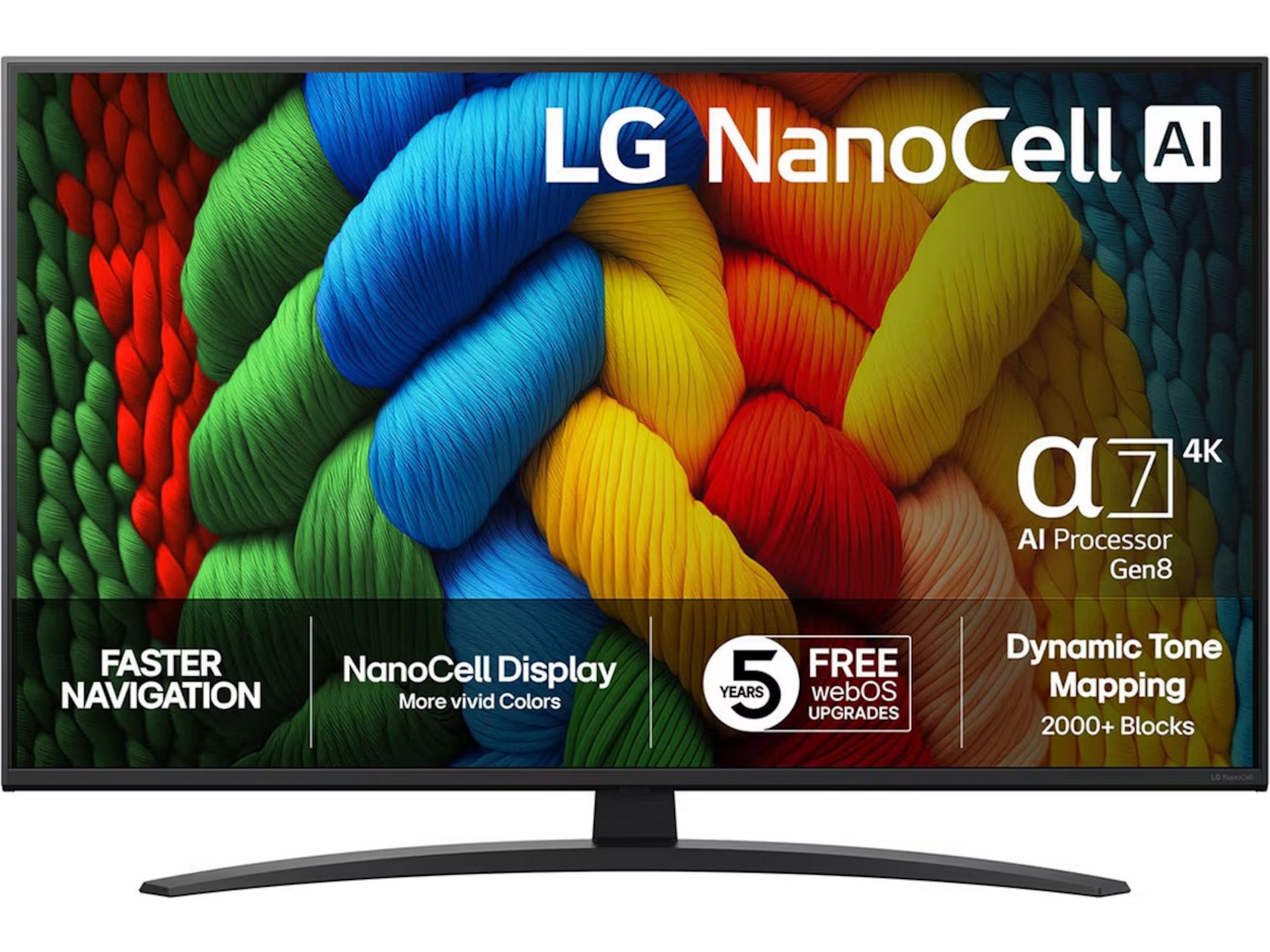 LG 86'' NANO81 NanoCell AI 4K Smart TV (2025) Över 80 tums TV