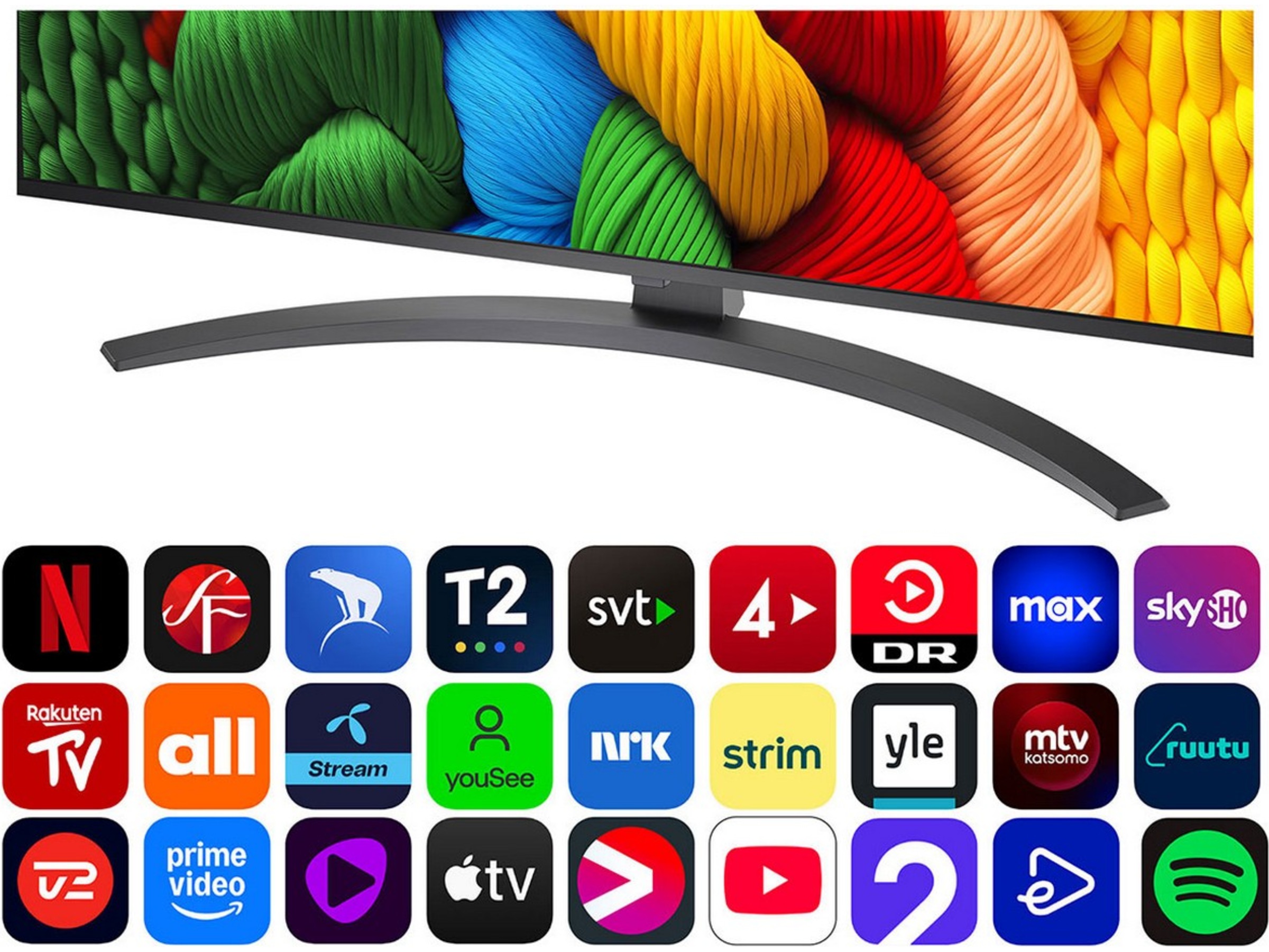 LG 86'' NANO81 NanoCell AI 4K Smart TV (2025) Över 80 tums TV