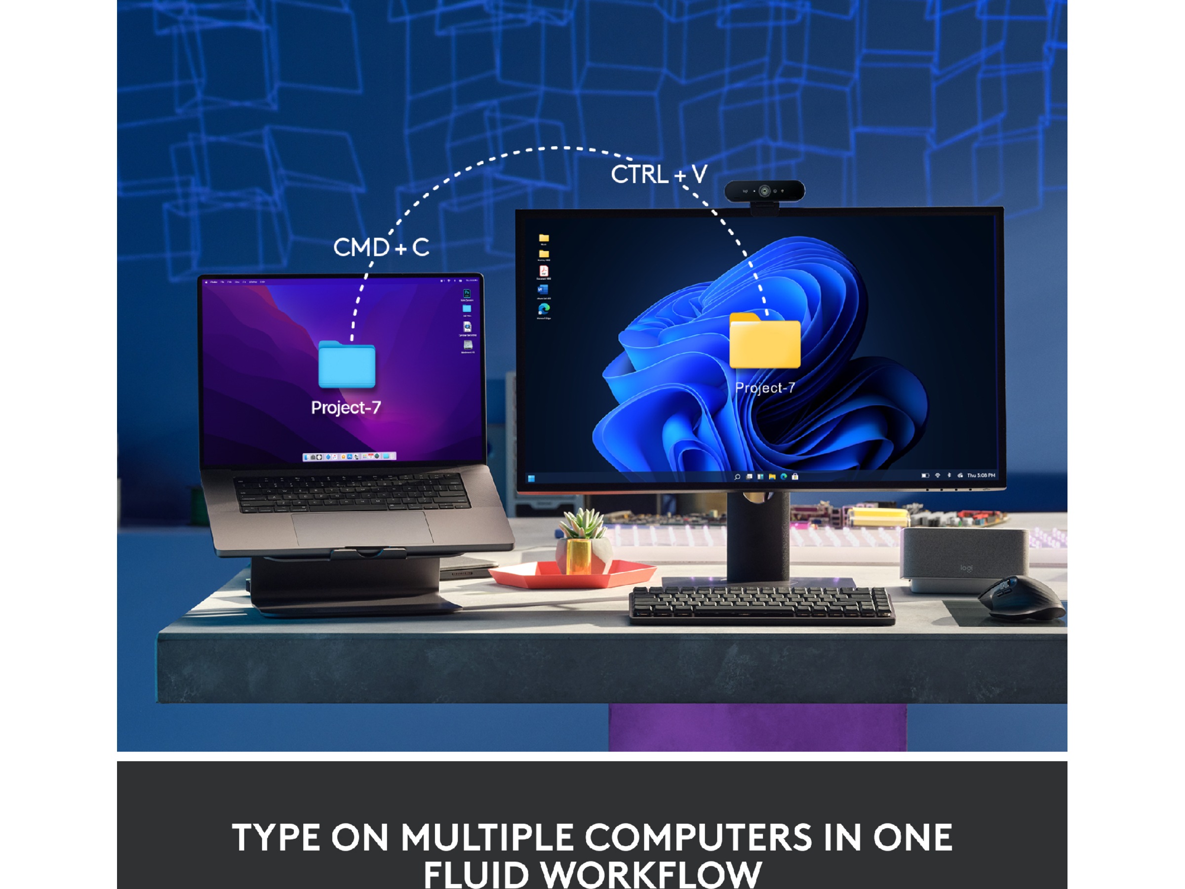 Logitech MX Mechanical Mini Minimalist Linear (graphite) Tangentbord