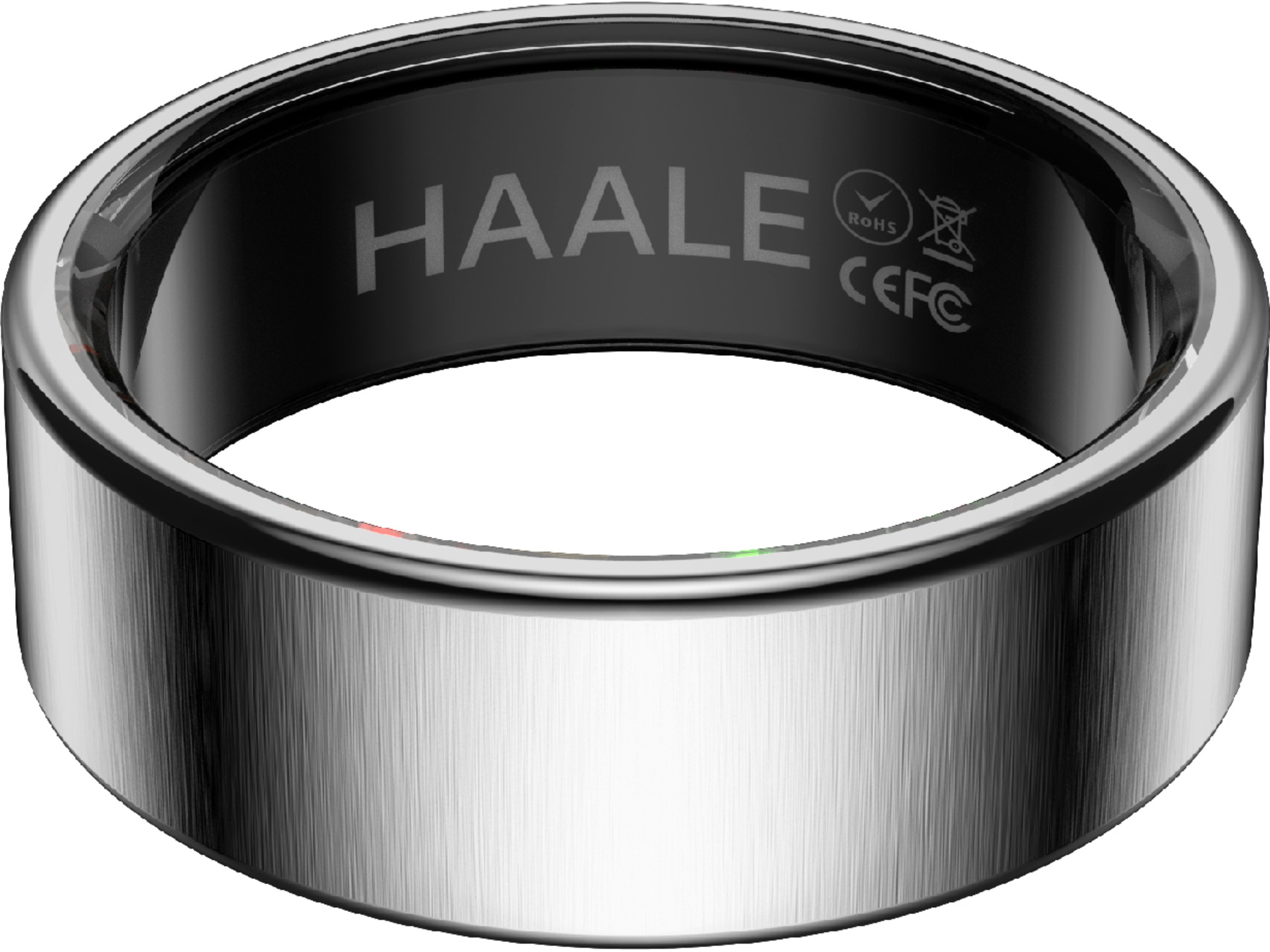 Haale II Smart Ring str. 8 (borstad silver) Smart ring