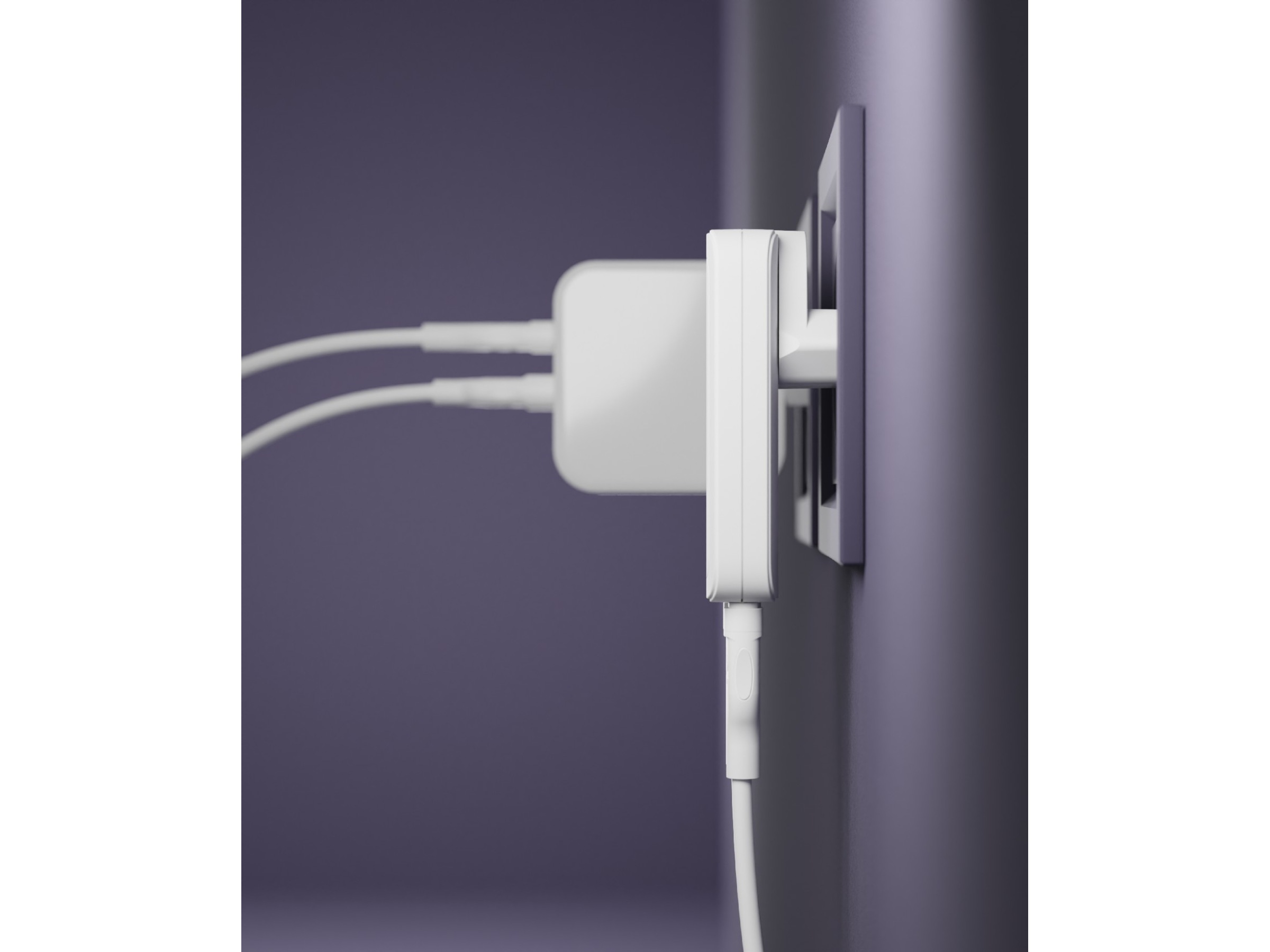 dbramante1928 re-charge Pro EU/US Slim Väggladdare (vit) Mobilladdare