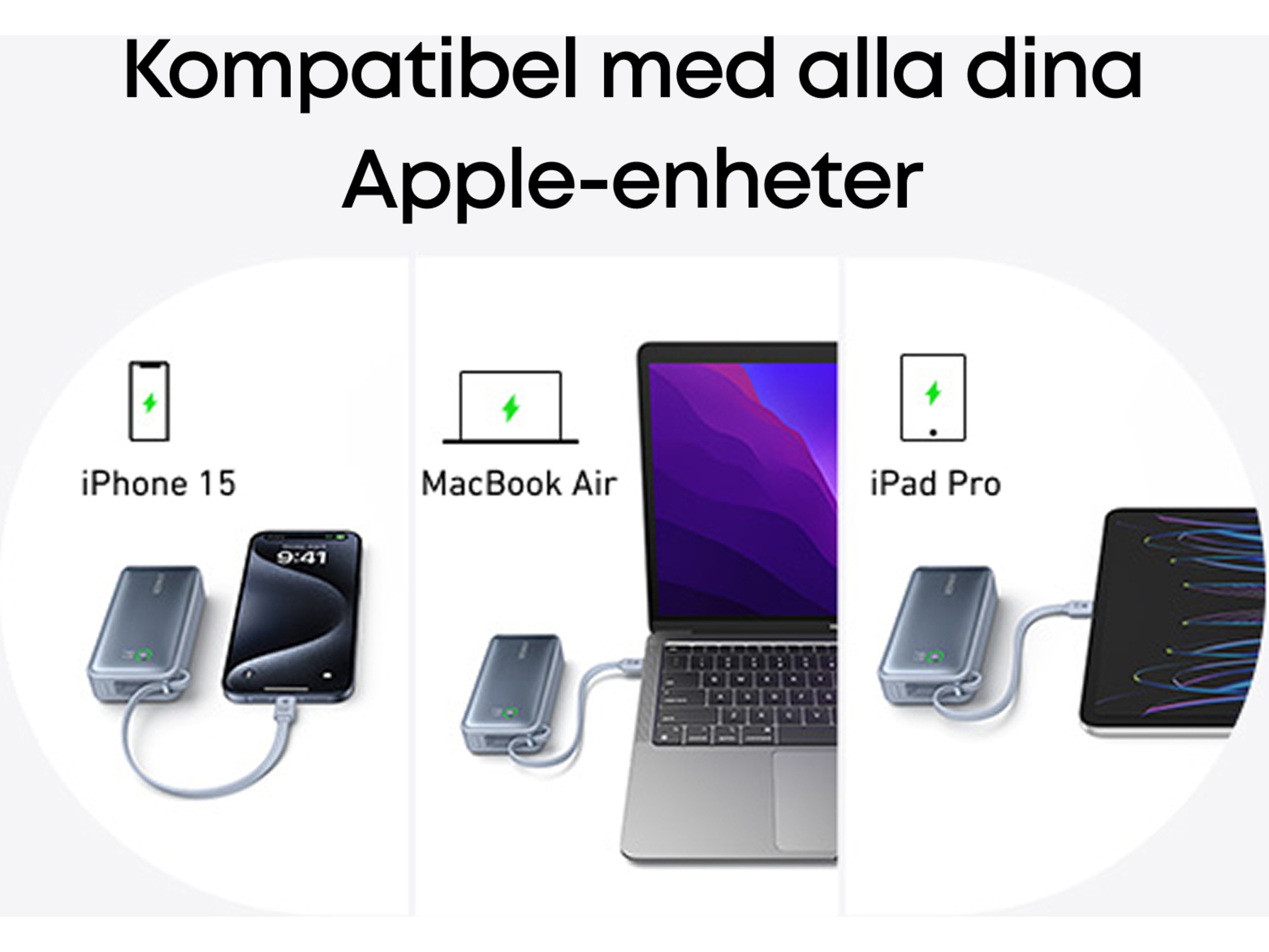 Anker 545 Nano Powerbank 10000mAh (svart) Powerbank