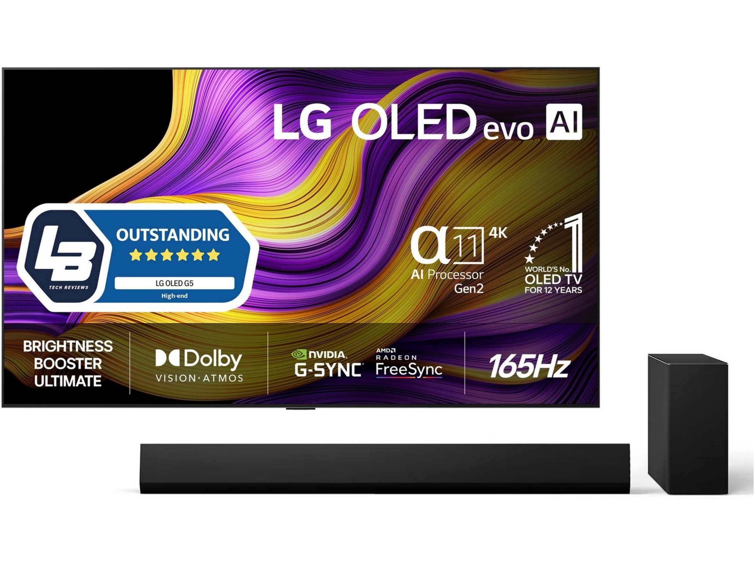 LG 55" G5 AI 4K OLED Smart TV (2025) 50 - 59 tums TV