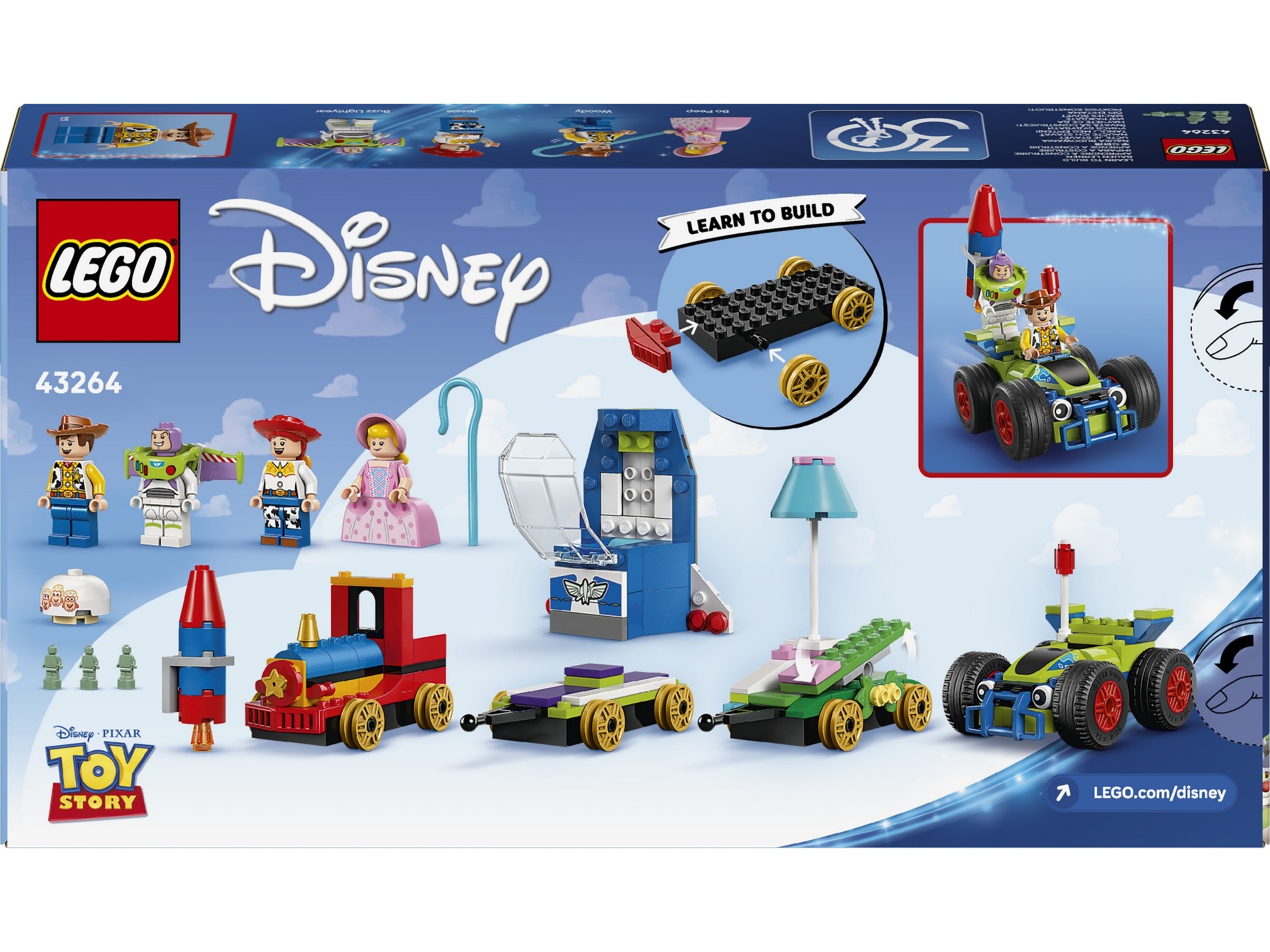 LEGO Disney Pixar Festtåg och fjärrstyrd bil från Toy Story 43264 LEGO