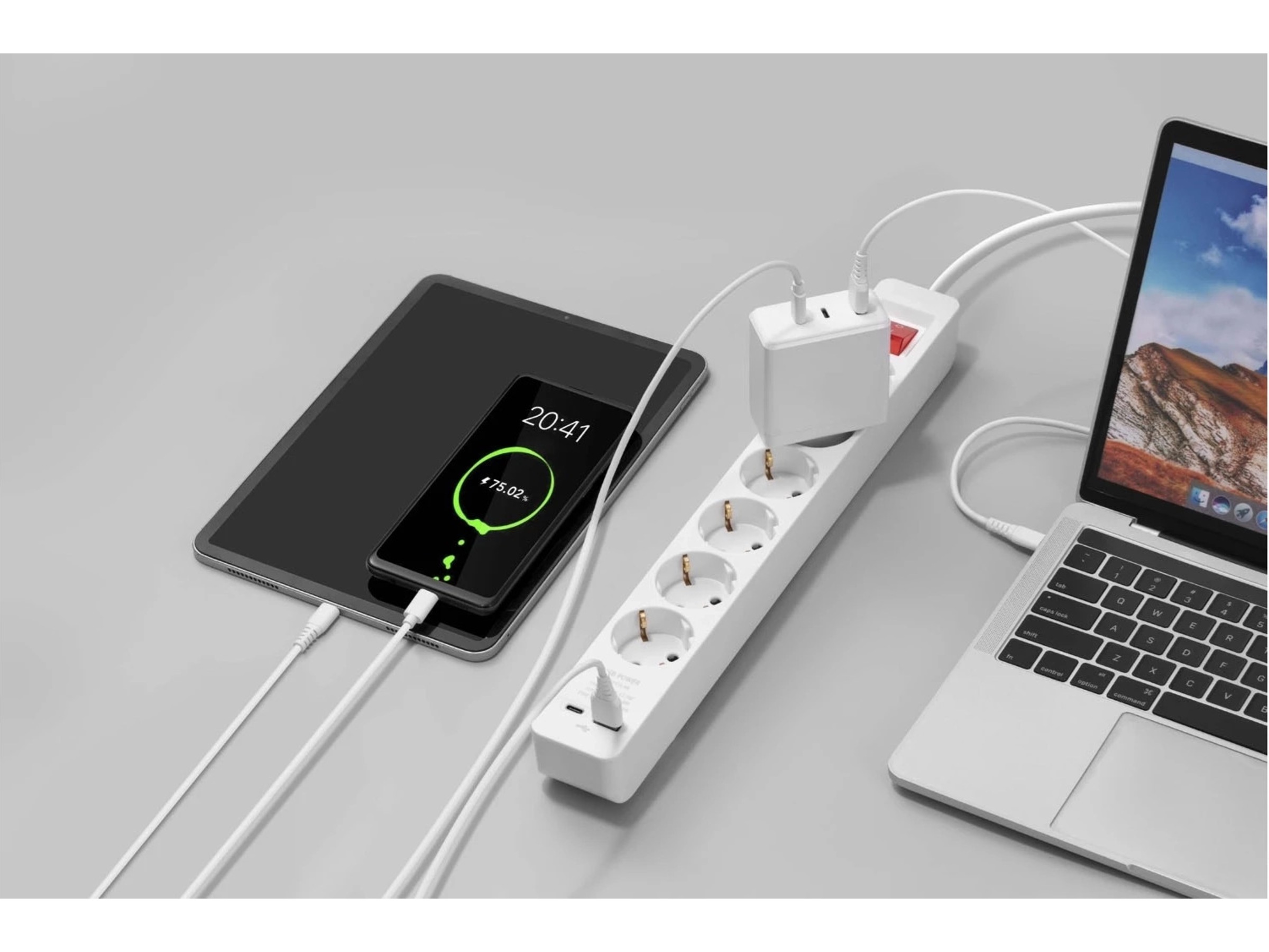 Andersson PWS-C2000 6-vägs grenuttag 3m 2-pack Förlängningskabel & förgrening