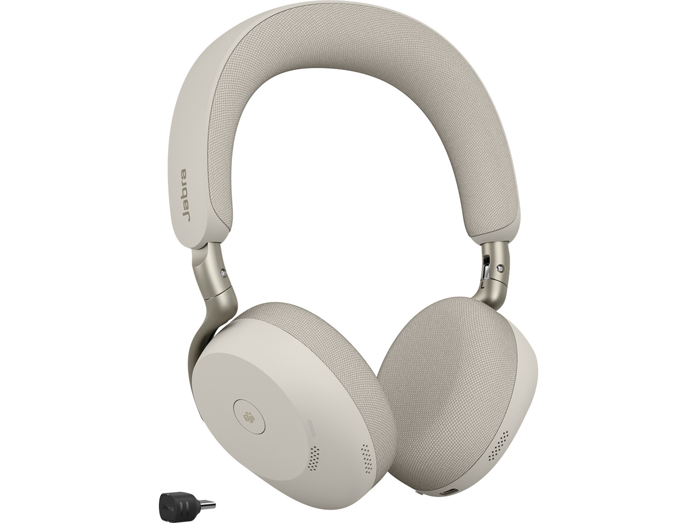 Jabra Evolve3 75 Link390c MS Stereo (varmgrå) Headset trådlöst