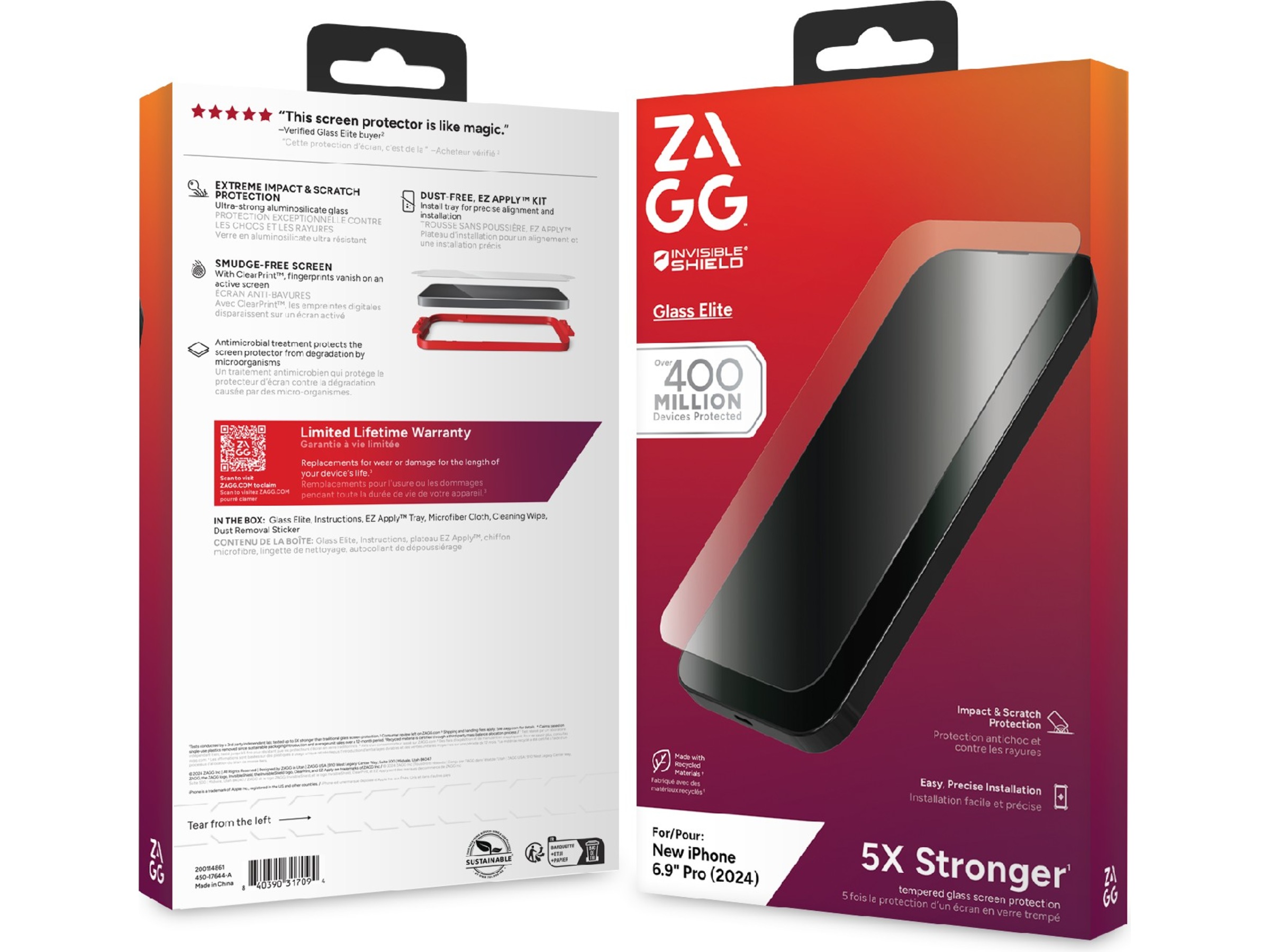 InvisibleShield Glass Elite iPhone 16 Pro Max Skärmskydd Skärmskydd