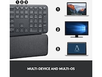 Logitech ERGO K860 Trådlös Tangentbord Tangentbord