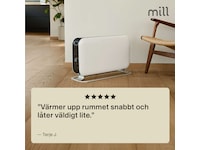 Mill Instant Max golvvärmare 2200W LED (vit) Fristående element