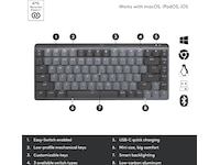 Logitech MX Mechanical Mini Minimalist Linear (graphite) Tangentbord
