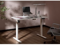 Ergonomiskt höj-/sänkbord 120cm (vit) Skrivbord