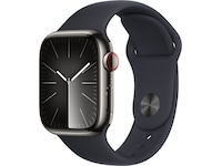 Apple Watch Series 9 GPS + LTE 41mm Rostfritt stål (grafit) Smartwatches