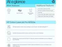 HP Color LaserJet Pro 4202dw laserskrivare Skrivare