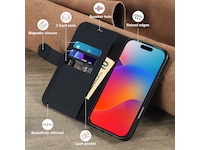 iiglo iPhone 16 Pro Max Plånboksfodral (svart) Skydd
