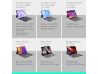 Logitech iPad Air 11" Combo Touch Tangentbordfodral (oxford grey) Tangentbord och pennor