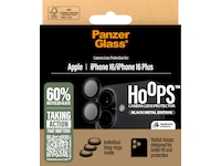 PanzerGlass iPhone 16 / 16 Plus Hoops Linsskydd Skärmskydd