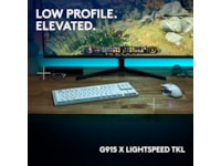 Logitech G915 X Lightspeed TKL Trådlös Gamingtangentbord (vit) Gamingtangentbord