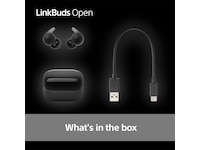 Sony Linkbuds Open True Wireless öronproppar (svart) In-ear hörlurar