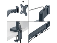 Leitz Ergo Monitorarm Enkel, platsbesparande, 17"-32" skärm Bord- & väggfäste