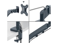 Leitz Ergo Monitorarm Dubbel, platsbesparande, 17"-32" skärmar Bord- & väggfäste