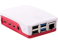 Raspberry Pi 4 B officiellt skal (röd/vit) Tillbehör