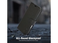iiglo iPhone 16 Plus 2-i-1 Plånboksfodral (svart) Skydd