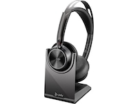 Poly Voyager Focus 2 MS USB-C Headset med laddningsstativ Headset trådlöst