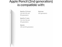 Apple Pencil (2. gen) (vit) Tangentbord och pennor