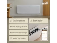 Mill Invisible Smart WiFi Gen 4 panelradiator 1300W (vit) Panelelement
