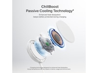 Belkin UltraCharge 25W Qi2 magnetisk laddningsplatta med ställ Trådlös laddare