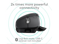 Logitech MX Master 4 för Mac Trådlös Ergonomisk Mus (space black) Mus