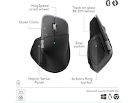 Logitech MX Master 4 för Mac Trådlös Ergonomisk Mus (space black) Mus