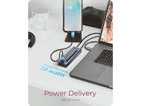ICY BOX 10-portars USB Type-C® Gen 2 Hub Dockningsstation och USB-hub