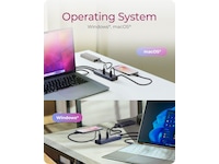 ICY BOX 10-portars USB Type-C® Gen 2 Hub Dockningsstation och USB-hub