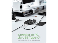 Icy Box 2 fack M.2 PCIe NVMe-kabinett Externa Chassi