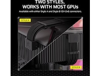 Type-5, UL1569 16AWG,105°C VW-1, Black, 650mm, Style A Tillbehör