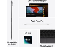 13-inch iPad Pro Wi‑Fi 512GB with standard glass - Silver Surfplattor