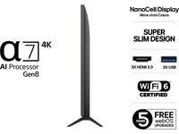 LG 50" NANO80 AI 4K NanoCell Smart TV (2025) + soundbar 60 - 69 tums TV