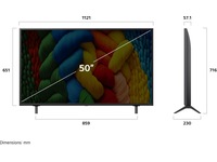 LG 50" NANO80 AI 4K NanoCell Smart TV (2025) + soundbar 60 - 69 tums TV