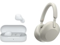 Sony WH-1000XM5 trådlösa hörlurar, Over-Ear (silver) + WF-510 Buds Hörlurar