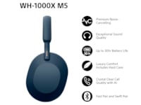 Sony WH-1000XM5 trådlösa hörlurar, Over-Ear (blå) + WF-510 Buds Hörlurar