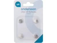 Andersson LR44 knappcellsbatterier 2x4-pack Batterier för allmänt bruk