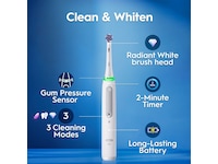 Oral-B iO3 Eltandborste (Vit) Tandborsthuvud