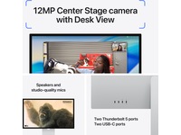 Apple Studio Display (2026) Nano-texturglas - stativ med vinkeljustering Datorskärm