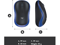 Logitech M185 Trådlös Mus Blå Mus
