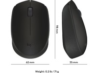 Logitech B170 Trådlös Mus Svart Mus