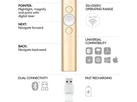 Logitech Spotlight Presentation Gold Presentatör