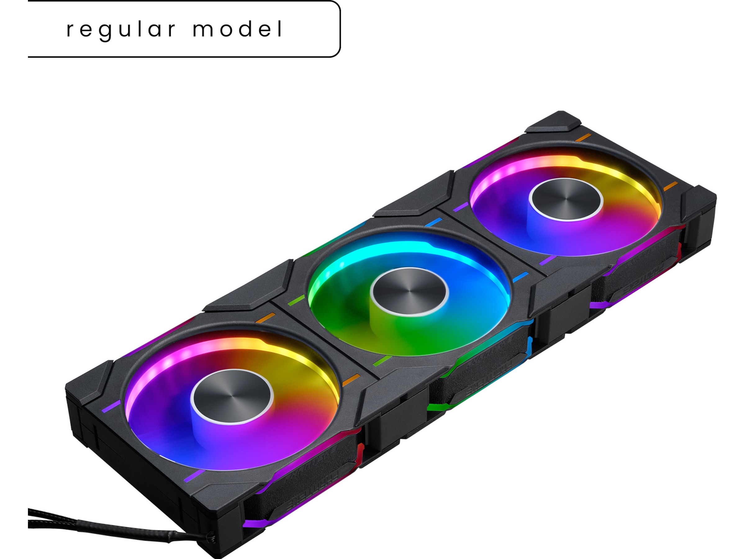 Phanteks D30 120mm DRGB Fläkt 3pack (svart) Fläkt