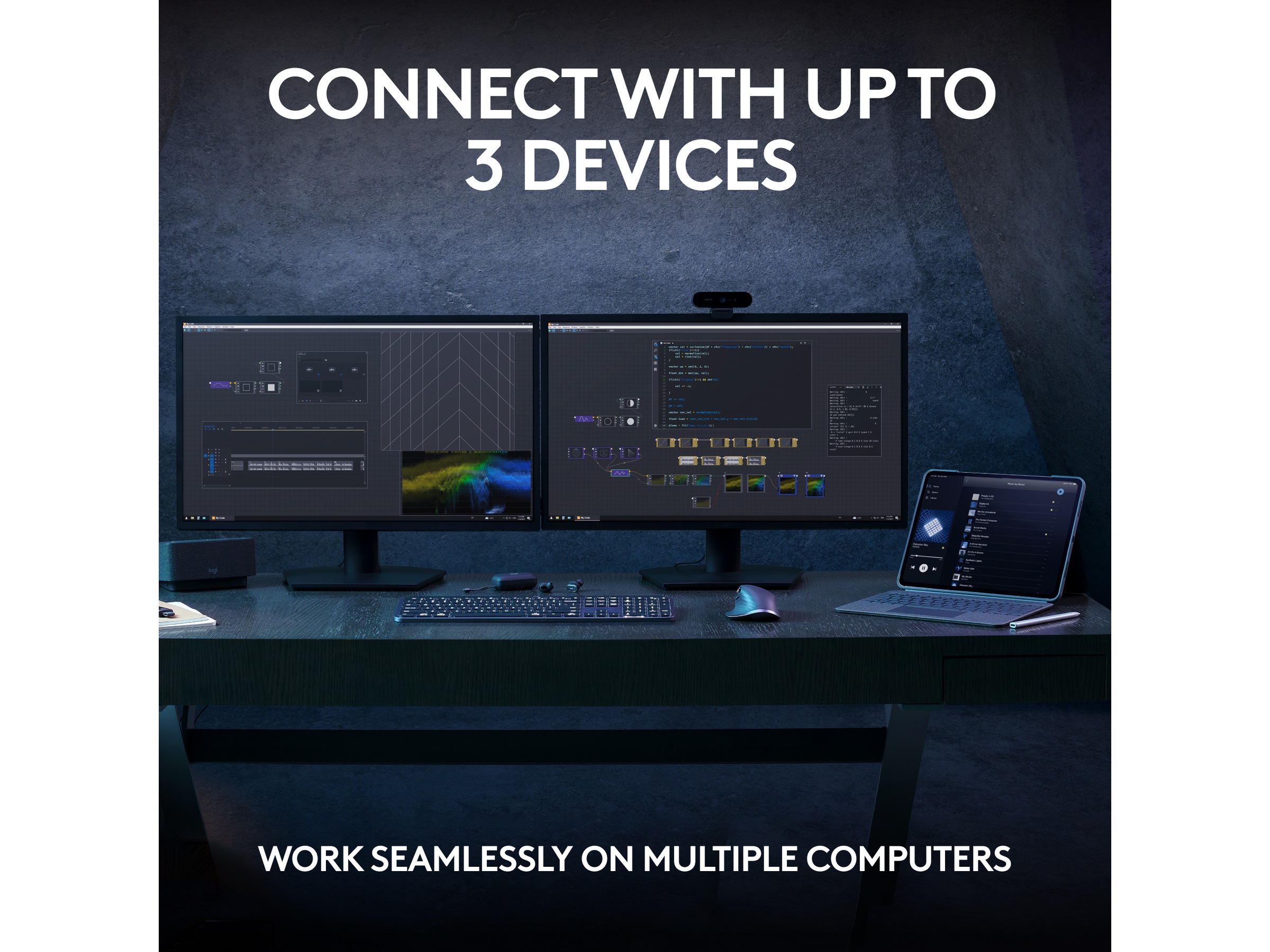 Logitech MX Keys S Trådlöst Tangentbord (graphite) Tangentbord