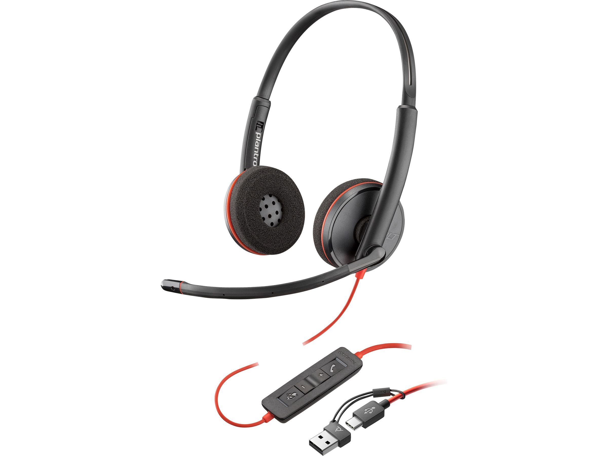 Poly Blackwire MS 3320 USB-C Headset Headset, kablat